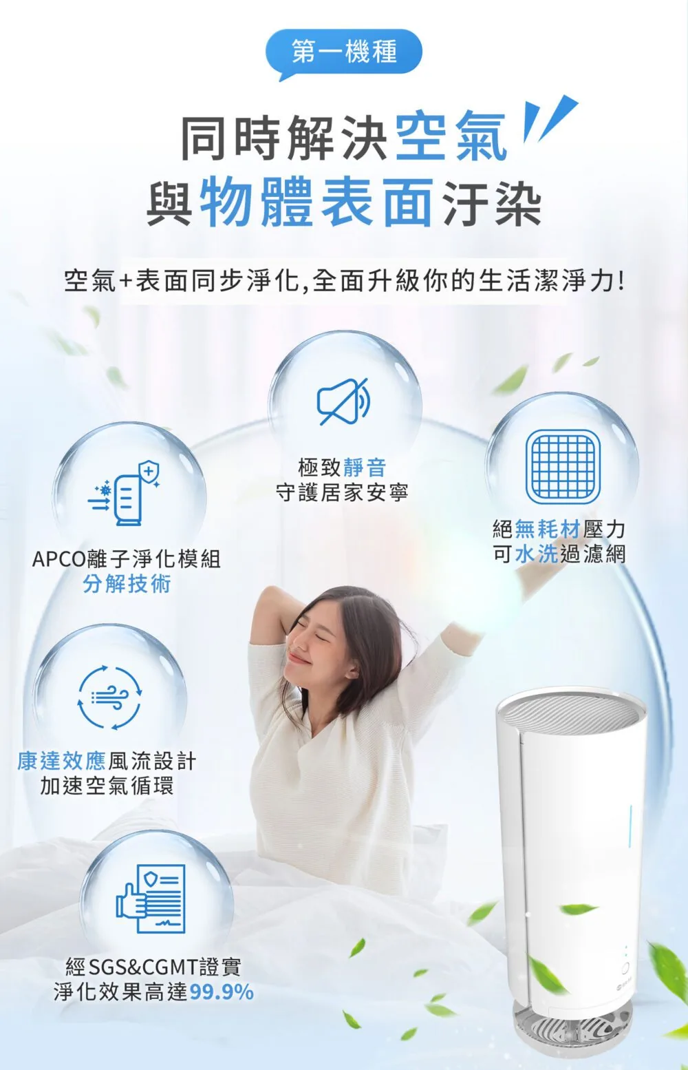 舒活適 S1 空氣清淨機 醫療級抑菌除臭機 圖 4
