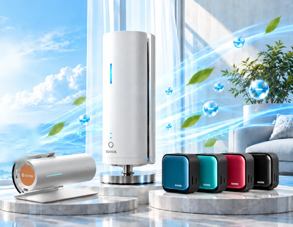 SUVIOS S1 無耗材空氣清淨機與 Smini、Snano 系列產品